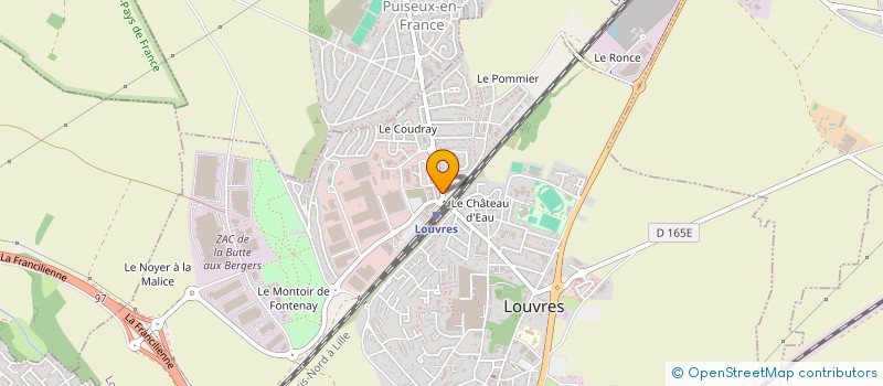 localisation de l'entreprise AGENCE DE LA GARE à LOUVRES