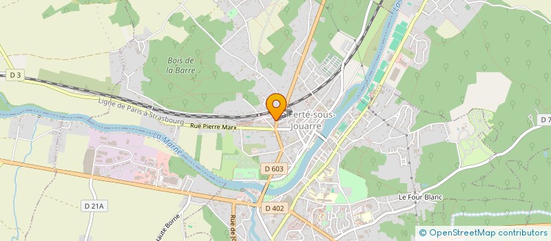 localisation de l'entreprise AGENCE DE LA GARE - VALERIE MEILLET à LA FERTE-SOUS-JOUARRE