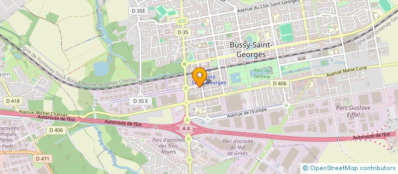 localisation de l'entreprise AGENCE DE LA GRANDE PLACE  BUSSY-SAINT-GEORGES