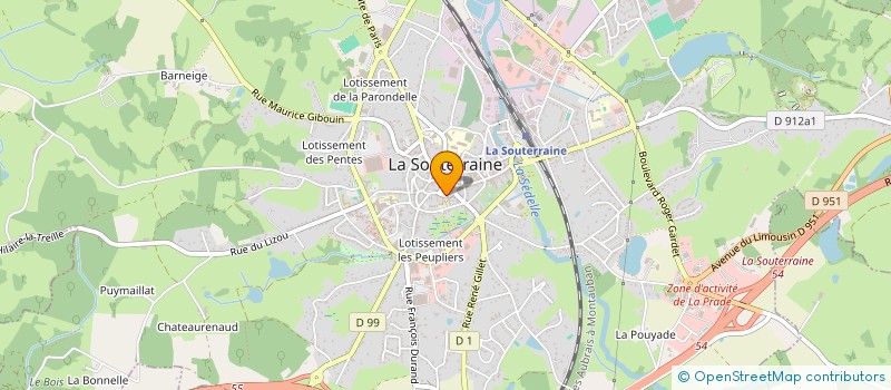 localisation de l'entreprise AGENCE DE LA MARCHE ET DU LIMOUSIN à LA SOUTERRAINE