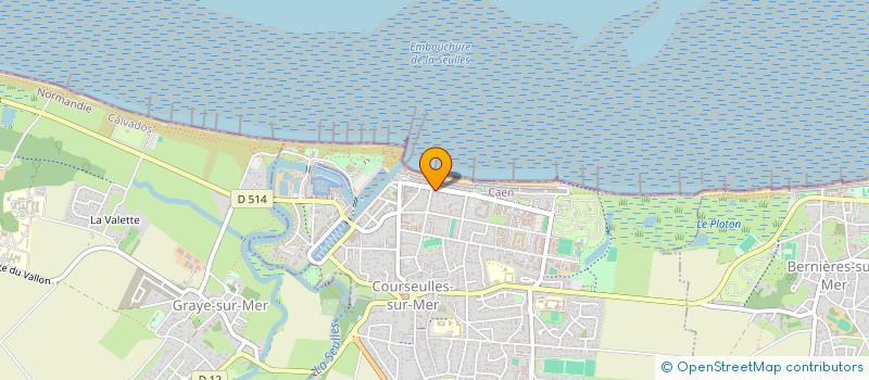 localisation de l'entreprise AGENCE DE LA PLAGE  COURSEULLES-SUR-MER