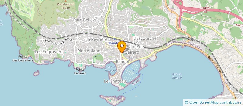 localisation de l'entreprise AGENCE DE LA POSTE à BANDOL