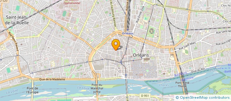 localisation de l'entreprise AGENCE DE LA REGION CENTRE POUR LE DEVELOPPEMENT CULTUREL  ORLEANS