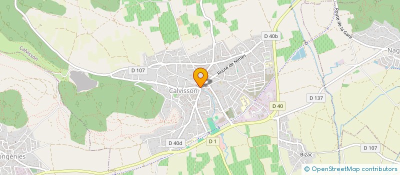 localisation de l'entreprise AGENCE DE LA VAUNAGE  CALVISSON