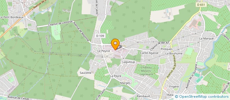 localisation de l'entreprise AGENCE DE LOCATION DE MATERIEL A.L.M. à LEOGNAN