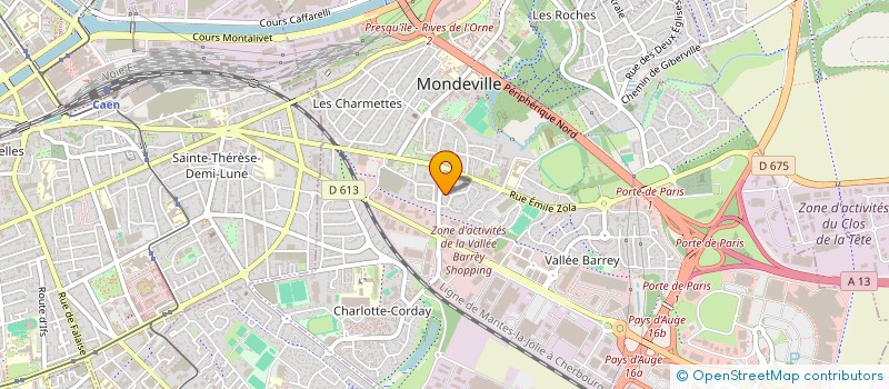 localisation de l'entreprise AGENCE DE MAINTENANCE CHAUFFAGE ET PLOMBERIE à MONDEVILLE