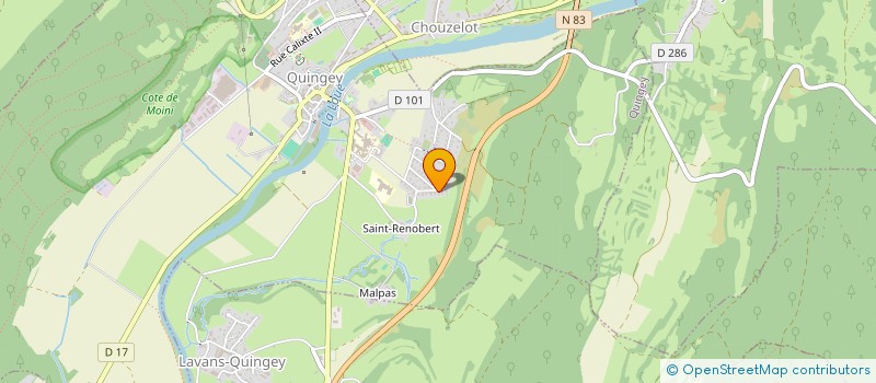 localisation de l'entreprise AGENCE DE PREVENTION  QUINGEY