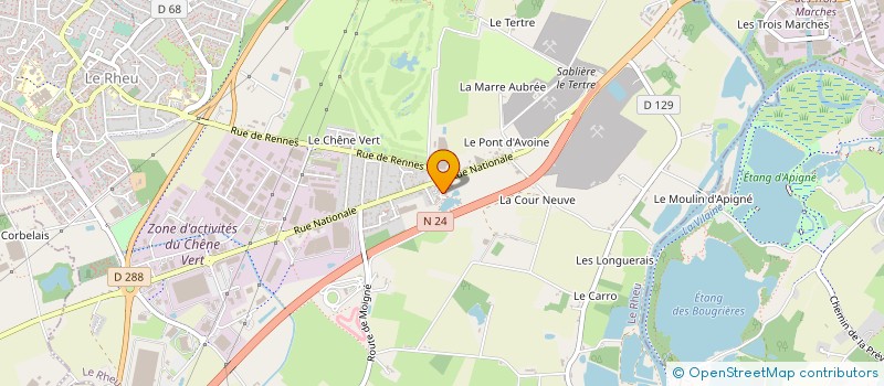 localisation de l'entreprise AGENCE DE PROTECTION ET DE SURVEILLANCE DE L'OUEST à LE RHEU