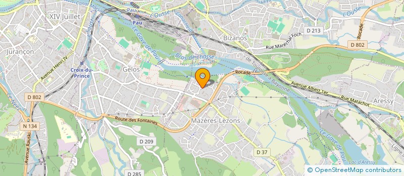 localisation de l'entreprise AGENCE DE SECURITE DE LA NOUVELLE-AQUITAINE à PAU