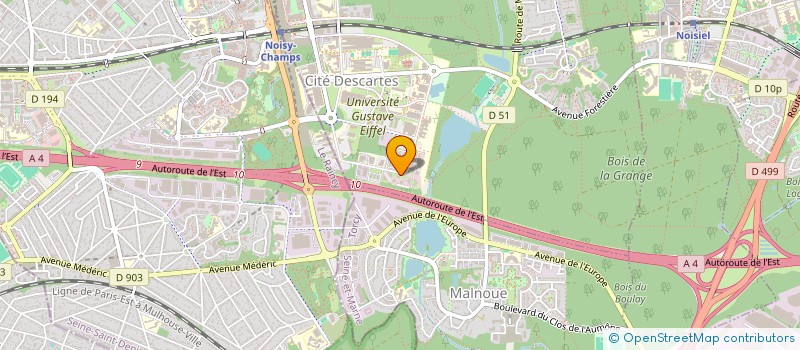 localisation de l'entreprise AGENCE DE SECURITE ET DE PROTECTION à CHAMPS-SUR-MARNE