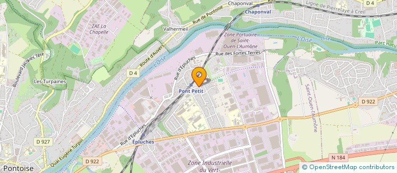 localisation de l'entreprise AGENCE DE SERVICES PROFESSIONNELS à ST OUEN L AUMONE