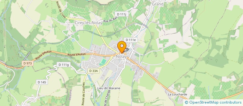 localisation de l'entreprise AGENCE DE TOURISME DE NOLAY  NOLAY