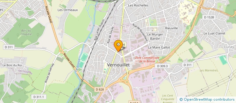 localisation de l'entreprise AGENCE DE TRANSPORTS DEMENAGEMENT MULTI-SERVICES à VERNOUILLET