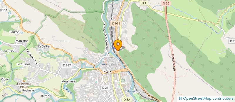 localisation de l'entreprise AGENCE DE VENTE POUR LE BATIMENT à FOIX