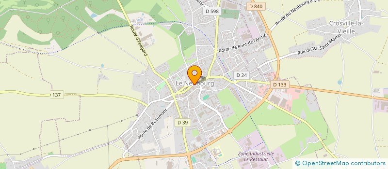 localisation de l'entreprise AGENCE DE VOYAGES CLAUDE AUZOUX  LE NEUBOURG