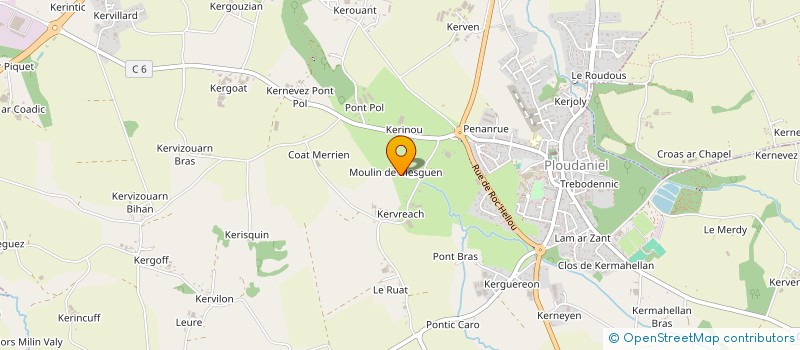 localisation de l'entreprise AGENCE DE VOYAGES L ETE EVASION  PLOUDANIEL