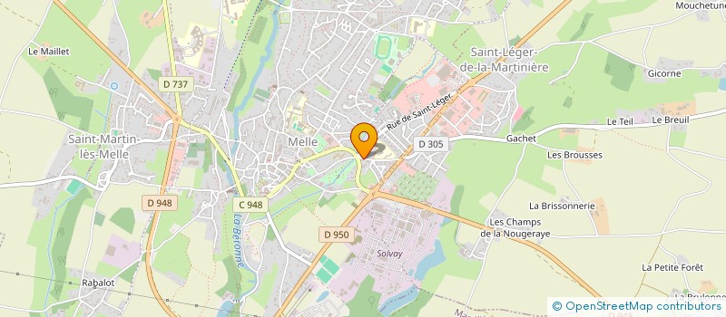 localisation de l'entreprise AGENCE DE VOYAGES TOURISME ATLANTIQUE  MELLE