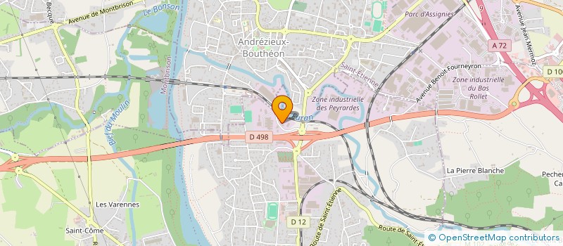 localisation de l'entreprise AGENCE DEFOUILHOUX  SAINT-JUST-SAINT-RAMBERT