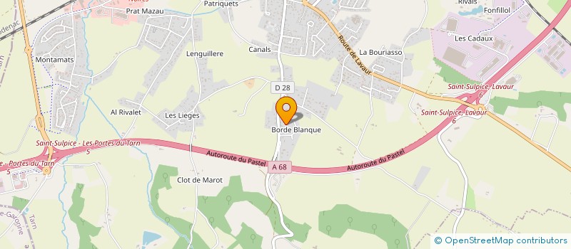 localisation de l'entreprise AGENCE DELDOSSI ASSAINISSEMENT  SAINT-SULPICE-LA-POINTE