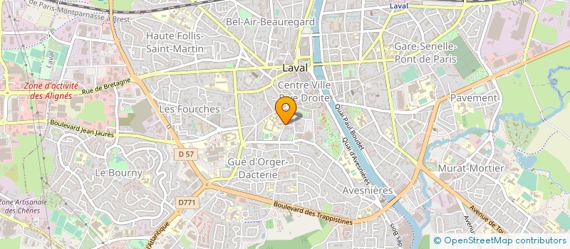 localisation de l'entreprise AGENCE DEP D'INFORMATION LOGEMENT à LAVAL