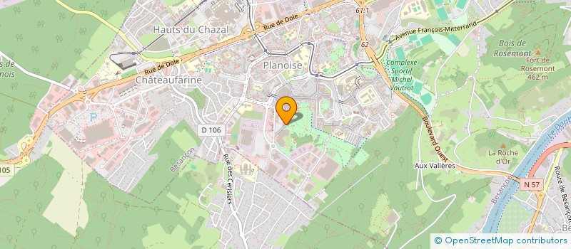 localisation de l'entreprise AGENCE DEP POUR L'EMPLOI D'INSERTION à BESANCON