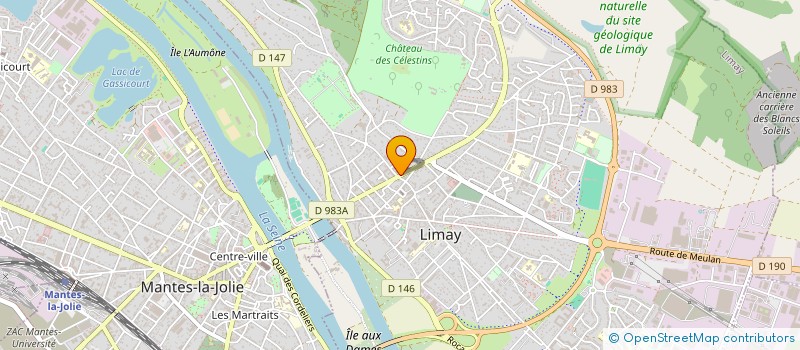 localisation de l'entreprise AGENCE DEPANNAGE CAFETERIE  LIMAY