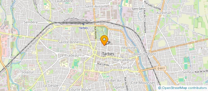 localisation de l'entreprise AGENCE DEPART ENVIRON H.P.TOURISME  TARBES