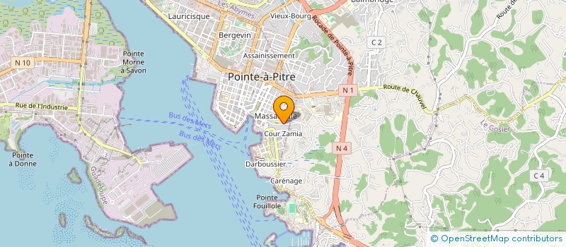 localisation de l'entreprise AGENCE DEPART URBANIS AMENAGE GUADELOUPE à POINTE A PITRE