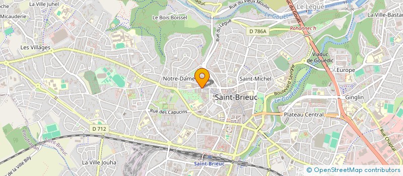 localisation de l'entreprise AGENCE DEPARTEMENTALE D APPUI AUX COLLECTIVITES DES COTES D ARMOR à SAINT-BRIEUC