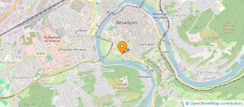 localisation de l'entreprise AGENCE DEPARTEMENTALE D'APPUI AUX TERRITOIRES DU DOUBS à BESANCON