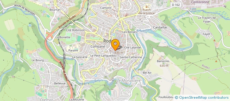 localisation de l'entreprise AGENCE DEPARTEMENTALE DE L ATTRACTIVITE ET DU TOURISME DE L'AVEYRON à RODEZ
