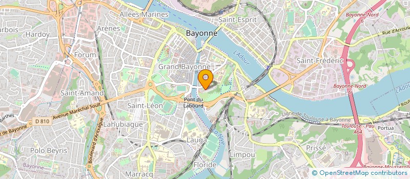 localisation de l'entreprise AGENCE DEPARTEMENTALE DU TOURISME 64 BEARN - PAYS BASQUE  BAYONNE