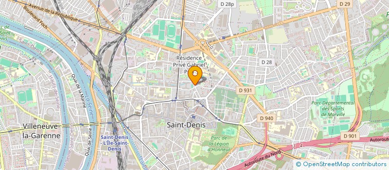 localisation de l'entreprise AGENCE DEPARTEMENTALE INSERTION  SAINT-DENIS