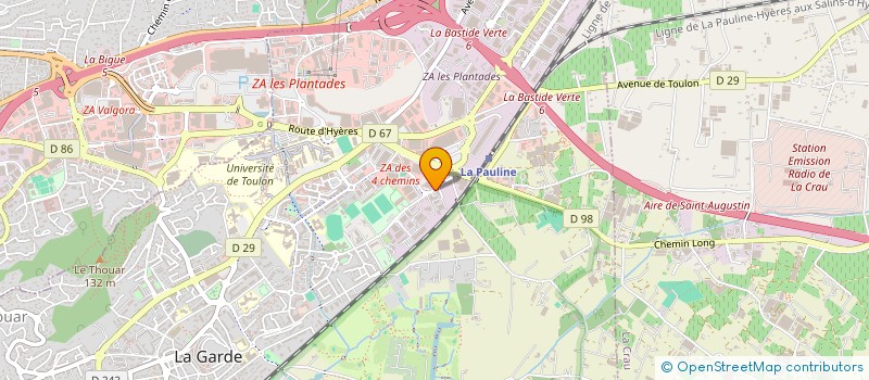 localisation de l'entreprise AGENCE DEPARTEMENTALE POUR L'INFORMATION SUR LE LOGEMENT à LA GARDE