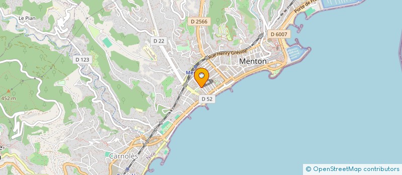 localisation de l'entreprise AGENCE DES ALLIES à MENTON