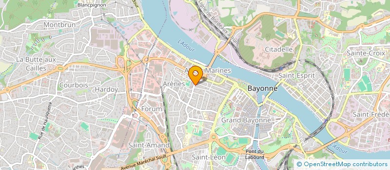 localisation de l'entreprise AGENCE DES ARENES à BAYONNE