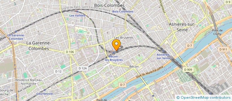 localisation de l'entreprise AGENCE DES BRUYERES à COURBEVOIE