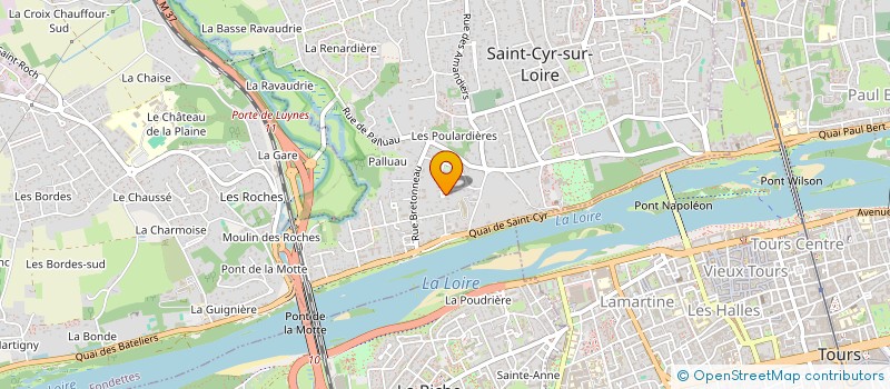 localisation de l'entreprise AGENCE DES HALLES à SAINT-CYR-SUR-LOIRE