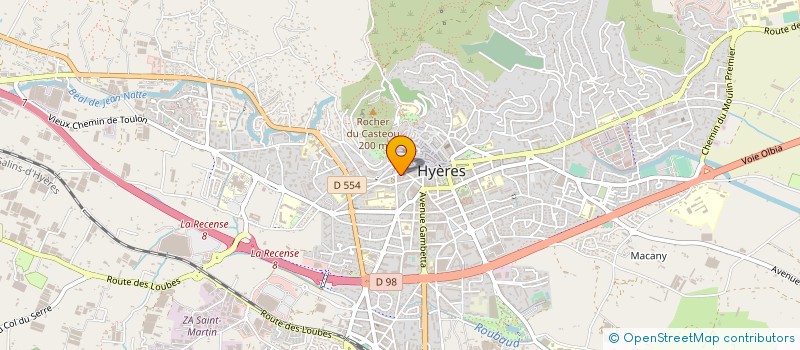 localisation de l'entreprise AGENCE DES ILES D'HYERES  HYERES