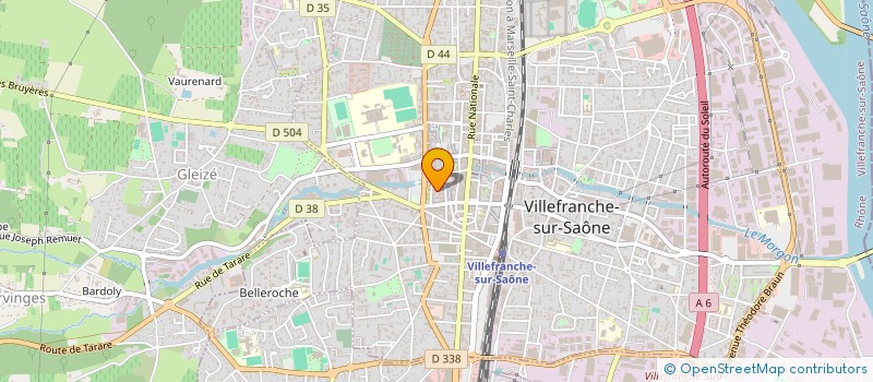localisation de l'entreprise AGENCE DES PIERRES DOREES à VILLEFRANCHE-SUR-SAONE