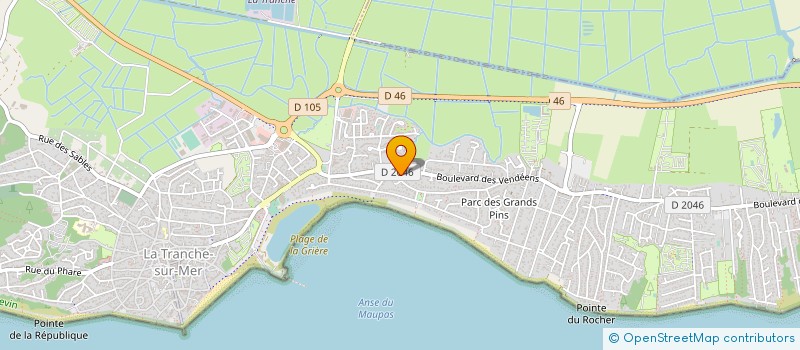 localisation de l'entreprise AGENCE DES PINS à LA TRANCHE-SUR-MER