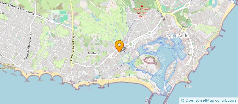 localisation de l'entreprise AGENCE DES QUATRE CANTONS  AGDE