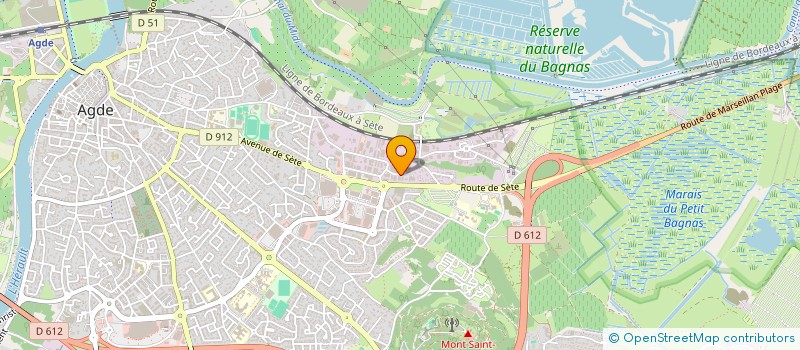 localisation de l'entreprise AGENCE DES SEPT FONTS à AGDE