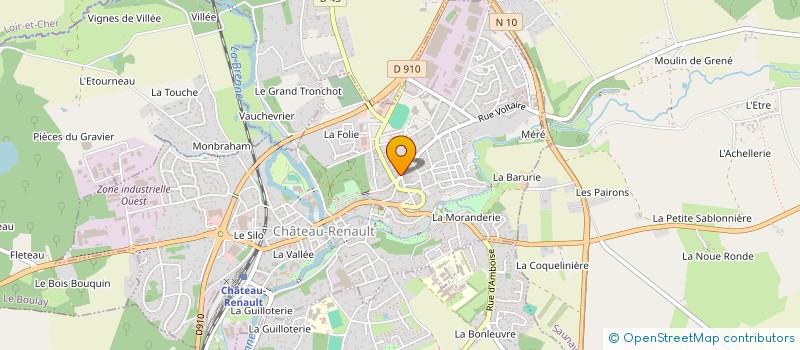 localisation de l'entreprise AGENCE DES TOURELLES à CHATEAU-RENAULT