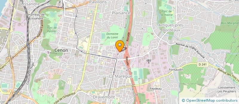 localisation de l'entreprise AGENCE DESIGN ARCHITECTURE  CENON