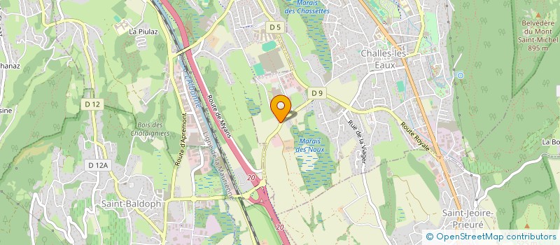 localisation de l'entreprise AGENCE DESIGN'R  CHALLES-LES-EAUX