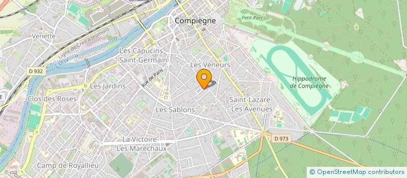 localisation de l'entreprise AGENCE DEUX+TROIS  COMPIEGNE