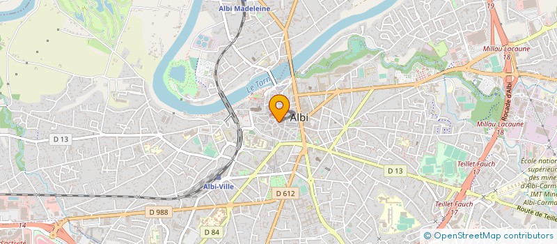 localisation de l'entreprise AGENCE DEVELOP.ENTR.EMPLOI DES CADRES à ALBI