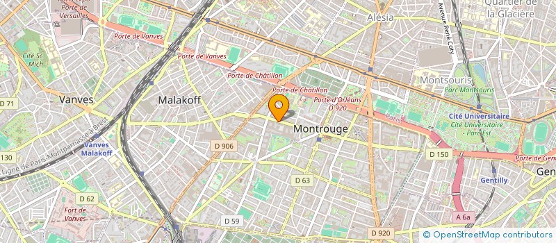 localisation de l'entreprise AGENCE DEVELOP ETUDE TOURISME CULTUREL  MONTROUGE