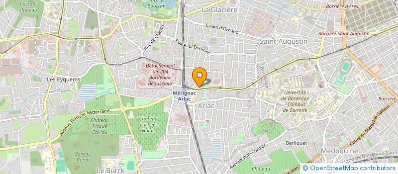 localisation de l'entreprise AGENCE DEVELOPP EUROPEEN SOCIAL TOURISTI  MERIGNAC